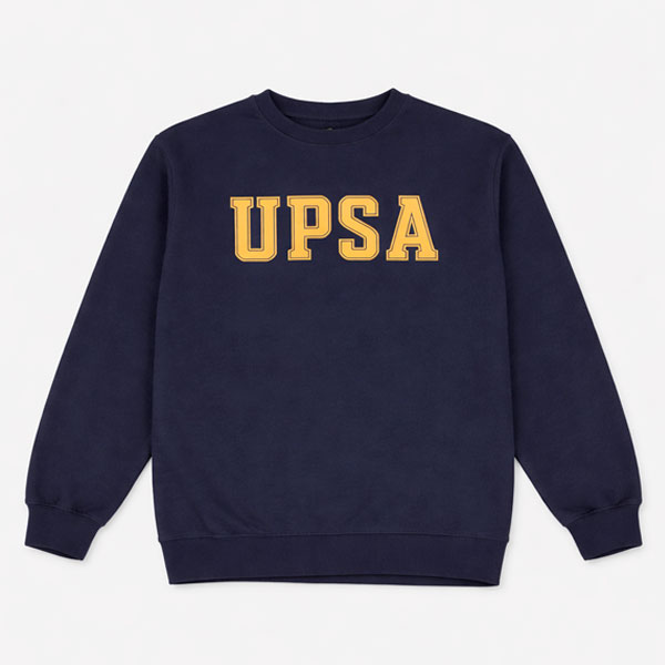 Sudadera “UPSA” estilo college (sin capucha)