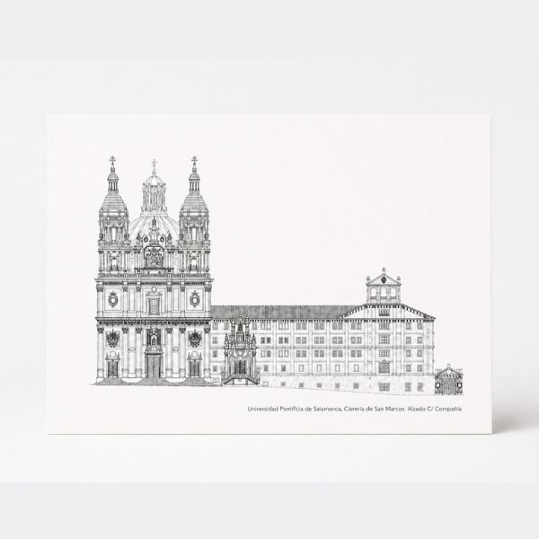 Lámina ilustrada Clerecía de San Marcos UPSA