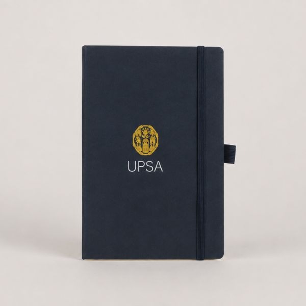 Libreta UPSA azul escudo amarillo
