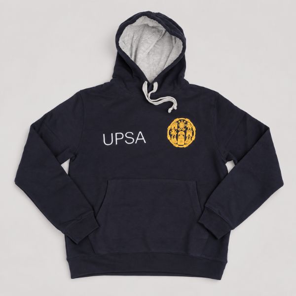 Sudadera con escudo institucional azul